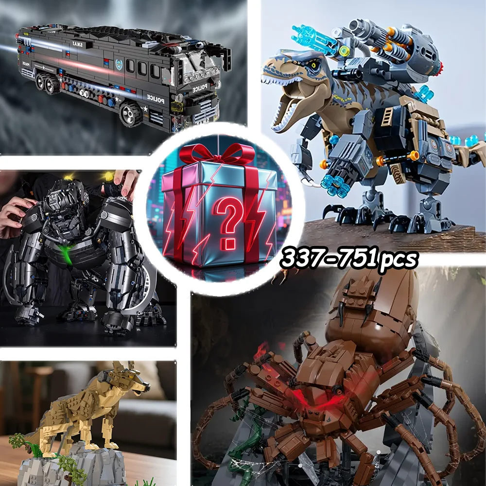 Random building block blind boxes, open and assemble little surprises, super fun to build