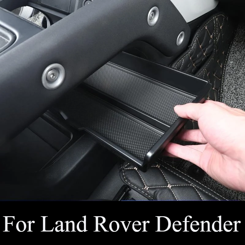 

For Land Rover Defender Center Console Lower Storage Box Organizer Car Interior Tray Accessories Keep Essentials Tidy