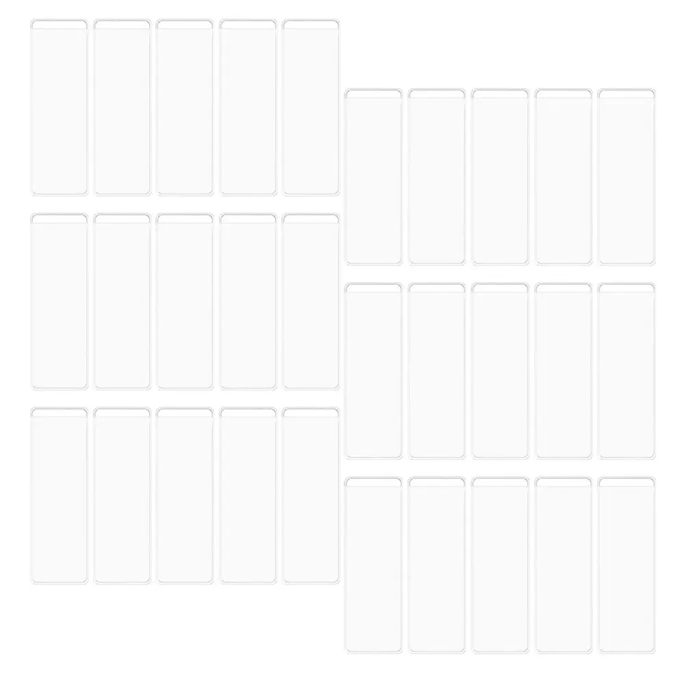 

40Sets Clear Adhesive Label Pockets for Folders Binders Index Cards Label Holders for Storage Bins Adhesive Pockets