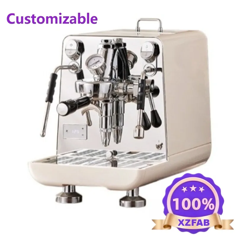 Factory Direct 2026 Coffee machine home commercial small E61 pure copper siphon brewing head semi-automatic Italian