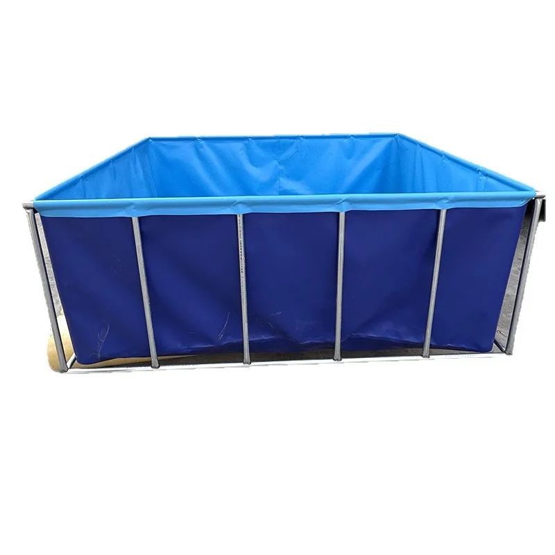 

Складной брезентовый пруд для аквакультуры, большой уличный пруд для карпов кои, водонепроницаемый брезентовый резервуар