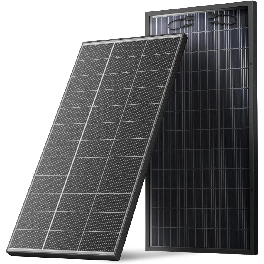 لوحة طاقة شمسية ثنائية الوجه 300 وات NType 18BB 25 خلية شمسية أحادية البلورية عالية الكفاءة خارج الشبكة طاقة كهروضوئية للمنزل على السطح RV Ca #1