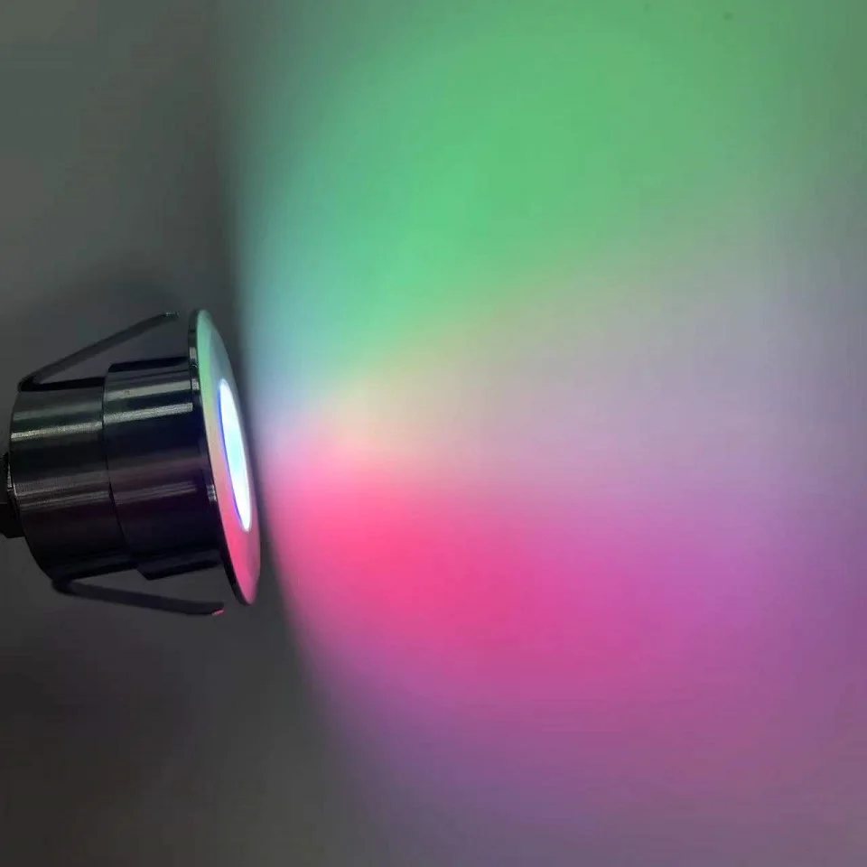 Luces de Jardim para exteriores, foco LED de 2W, RGB, regulable, resistente al agua IP67, caminos cuadrados subterráneas para jardín, pasillo y