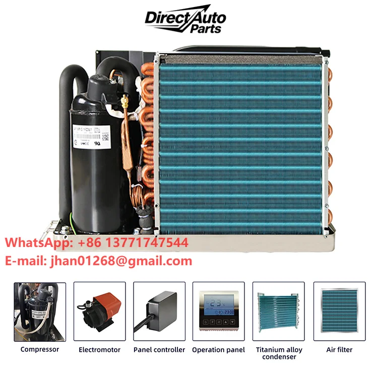 110V DC 60HZ Marine Air Conditioner for Boats  16000BTU R-410A Refrigerant Water Cooling System