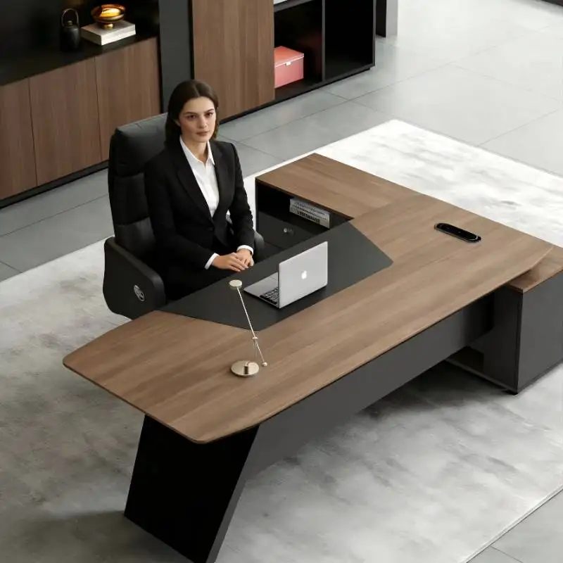Computer Aesthetic Office Desk Equipment Laptop Solid Wood Office Desk Workstation Accessories Mesa Escritorio Estudio Furniture