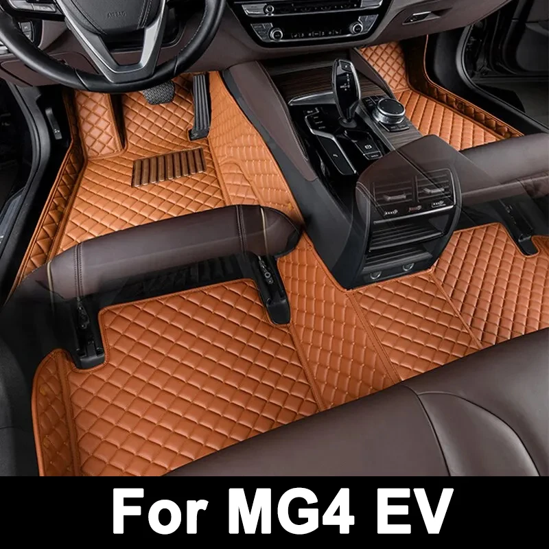 

Car Floor Mats For MG4 EV MG Mulan EH32 2022 2023 2024 Hatchback Rug Leather Mat Cubre Pisos Para Autos Car Accessories Interior