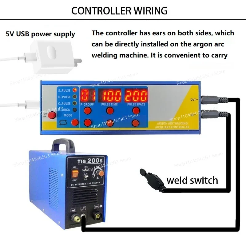 YHD03 Cold Pulse Time Controller Board for TIG/Spot Welder, Analog Cold Welding Control