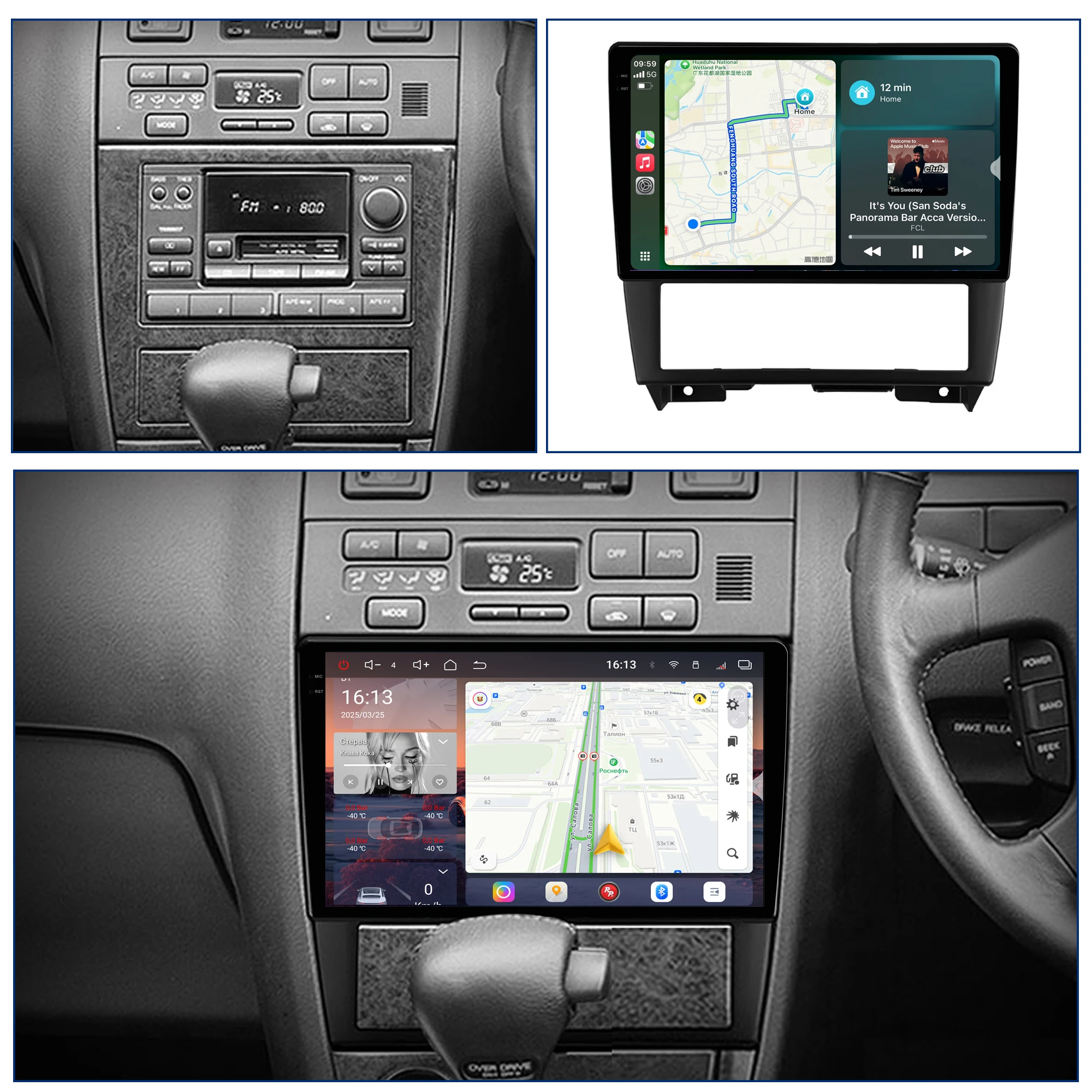 Redpower Crystal Sound 850 Pro Max  Android Car Radio Player Screen for Nissan Cefiro 1994 - 2000 CarPlay Bluetooth Hi-Fi