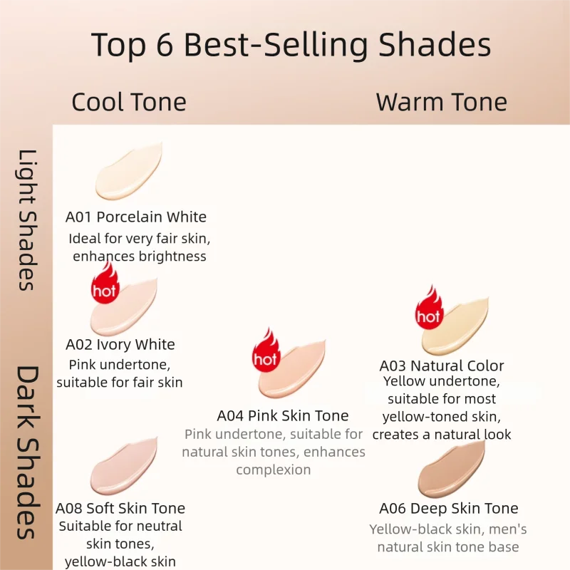 ZFC Air-Fit Make up Foundation 2.0 A01/A02/A03/A04 19g (0.67 oz) Smart Technology