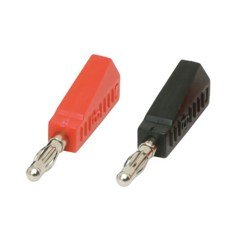 Multi Colored 4mm Banana Plug Teaching Instrument Welding Type Tail Stackable Pe Plastic Shell Joint E4