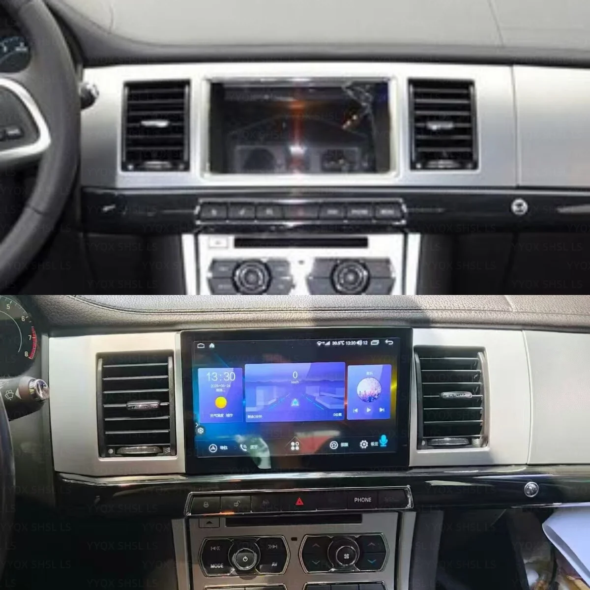 9 Inch Android 14 Car Radio For Jaguar XF 2008-2015 Wireless CarPlay Smart Screen GPS Navigation Player Stereo 4G WIFI Head Unit
