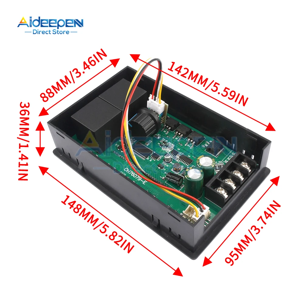 12V 24V 36V 48V 40A LCD Inteligentny cyfrowy wyświetlacz Sterowanie PWM Sterowanie silnikiem prądu stałego Sterowanie pętlą czasową Bezprzewodowy pilot zdalnego sterowania DC10-55V
