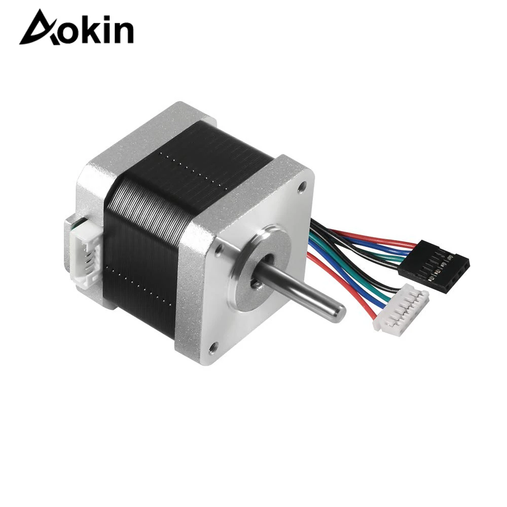 3D Printer Motors Nema 17 Stepper Motor 42 Motor 1.8 Stepper Angle 42BYGH 1.7A (17HS4401) Motor with 1m Cable for 3D Printer