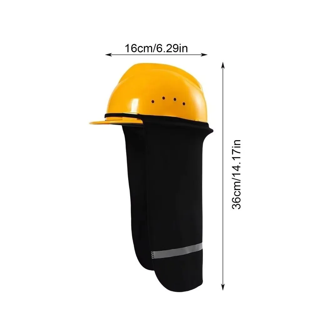 With Reflective Stripe Safety Hat Cap Visor Sun-proof Summer Sunshade Hard Hat Cover Hard Hat Visor Breathable