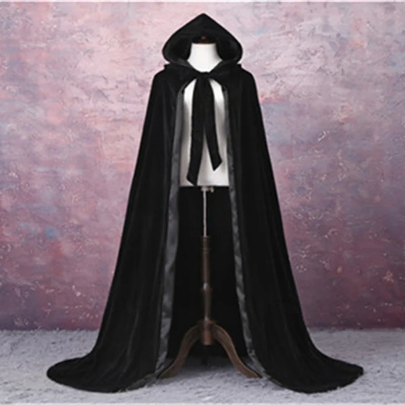 Frauen/Herren 2022 Samt Mantel Samt Mit Kapuze Cape Kostüm Weihnachten Fancy Kleid Cape Neue Halloween Kostüm Schal mantel