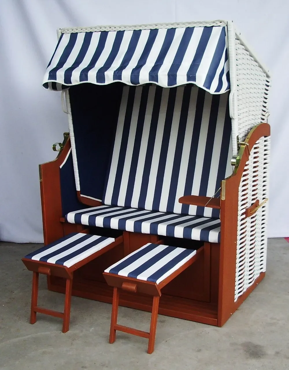 High Quality Factory Supply Folding Wooden Beach Chair/strandkorb Outdoor Furniture