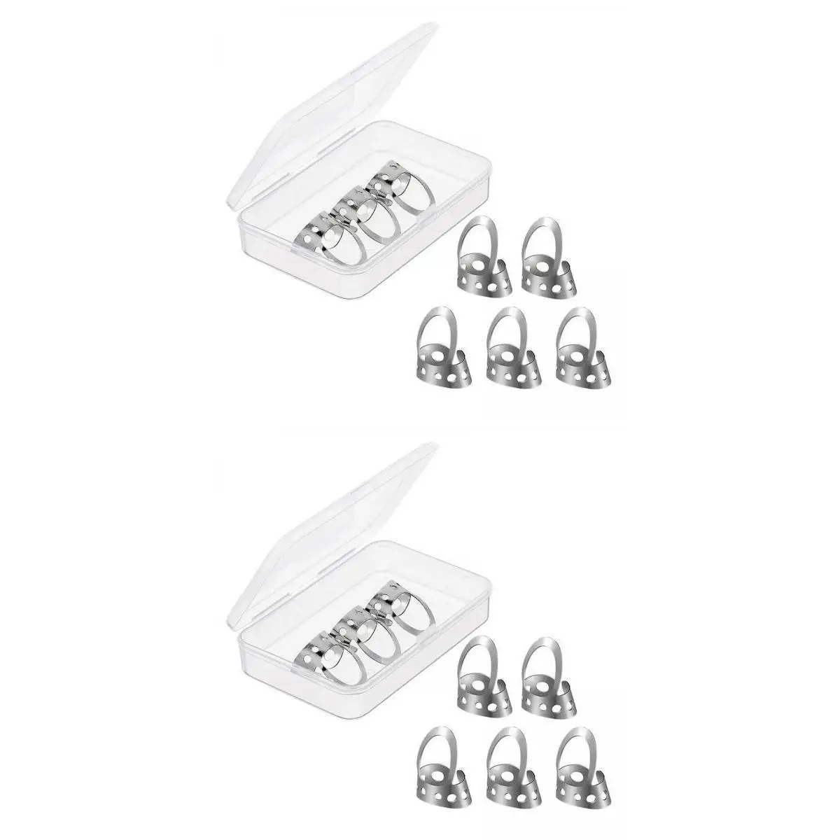 

16 металлических медиаторов для гитары, серебристые, для игры на пальцах