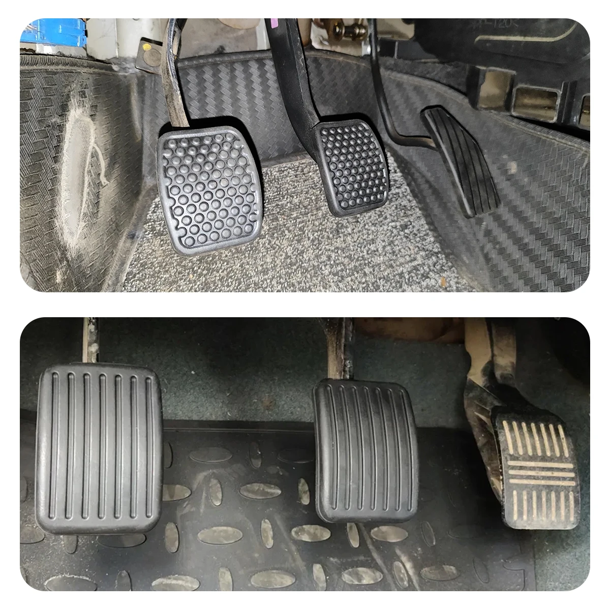 Remplacement du couvercle de la pédale d\'embrayage de frein de voiture en caoutchouc, cristaux pour Opel, Toyota, VW, Honda, Ford, Nissan, Suzuki,