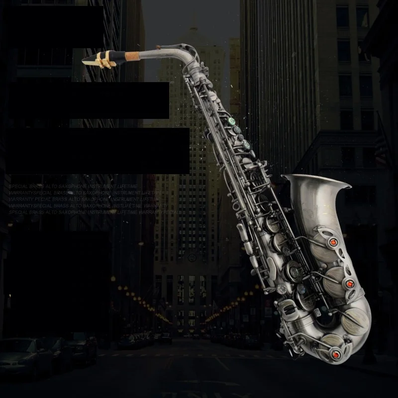 

Rebon Eb Key Antique Brass Vintage Saxophone