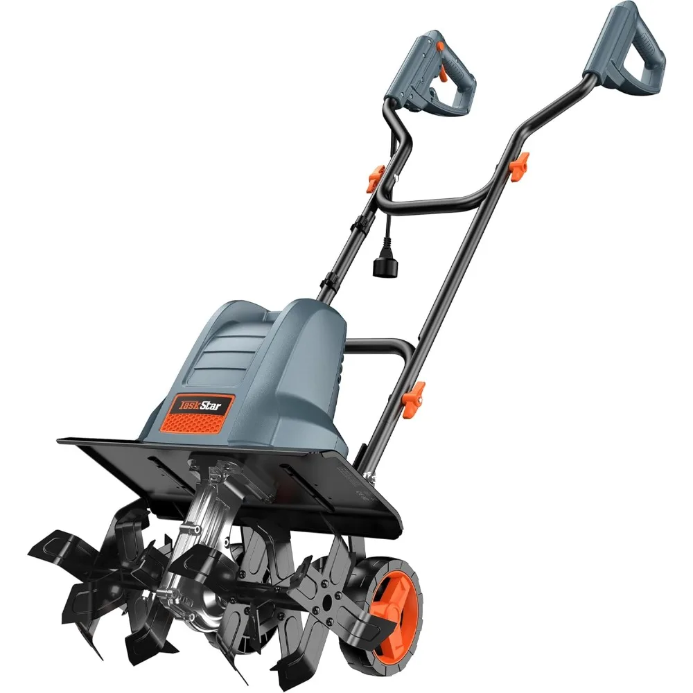 

Electric Tiller for Gardening 380 RPM Rototiller 18 Inch Cultivator 13.5Amp TH4500 Corded Tiller,9 Inch Deep Soil Tiller Heavy-