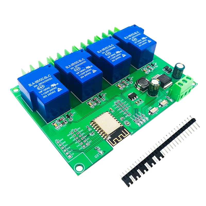 

Hot TTKK DC7-28/5V Power Supply ESP8266 Development Board Wifi 4-Way 30A Relay Module ESP-12F Development Board