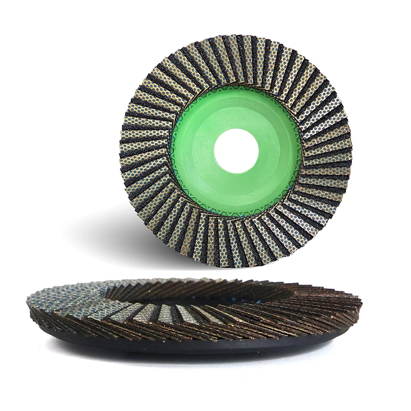 

1Pc 4.5 inch 115mm Diamond Electroplated Flap Disc Wheel for Grinding Metal Granite Glass Marble Quartz All Stone