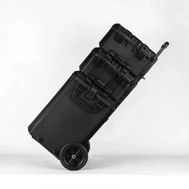

Durable Modular Hard Tool Box Set Professional Waterproof Rolling Tool Storage with Wheels