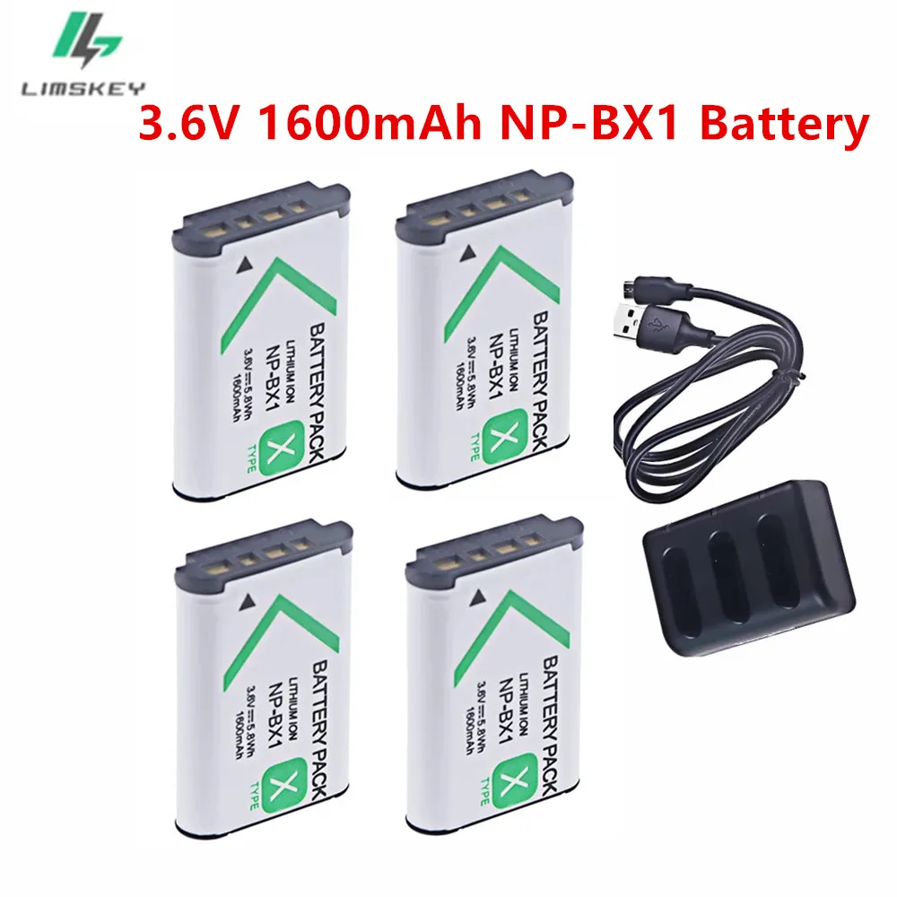 For SONY NP-BX1 npbx1 np bx1 Battery For Sony FDR-X3000R ZV-1 RX100 M7 M6 AS300 HX400 HX60 WX350 AS300V HDR-AS300R FDR-X3000