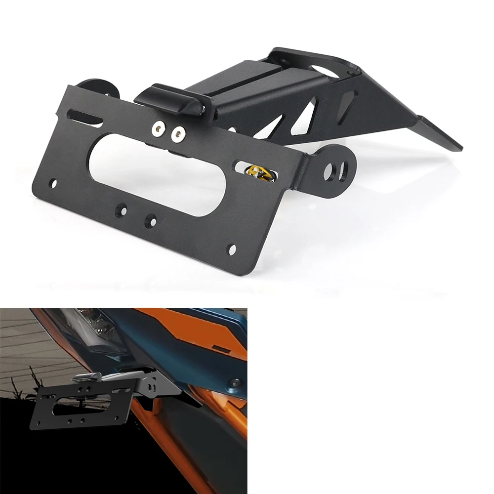 Motorcycle Fit For KTM RC 125 RC 200 RC 390 2022-2024 Rear License Plate Holder Bracket with Light Tail Tidy Fender Eliminator