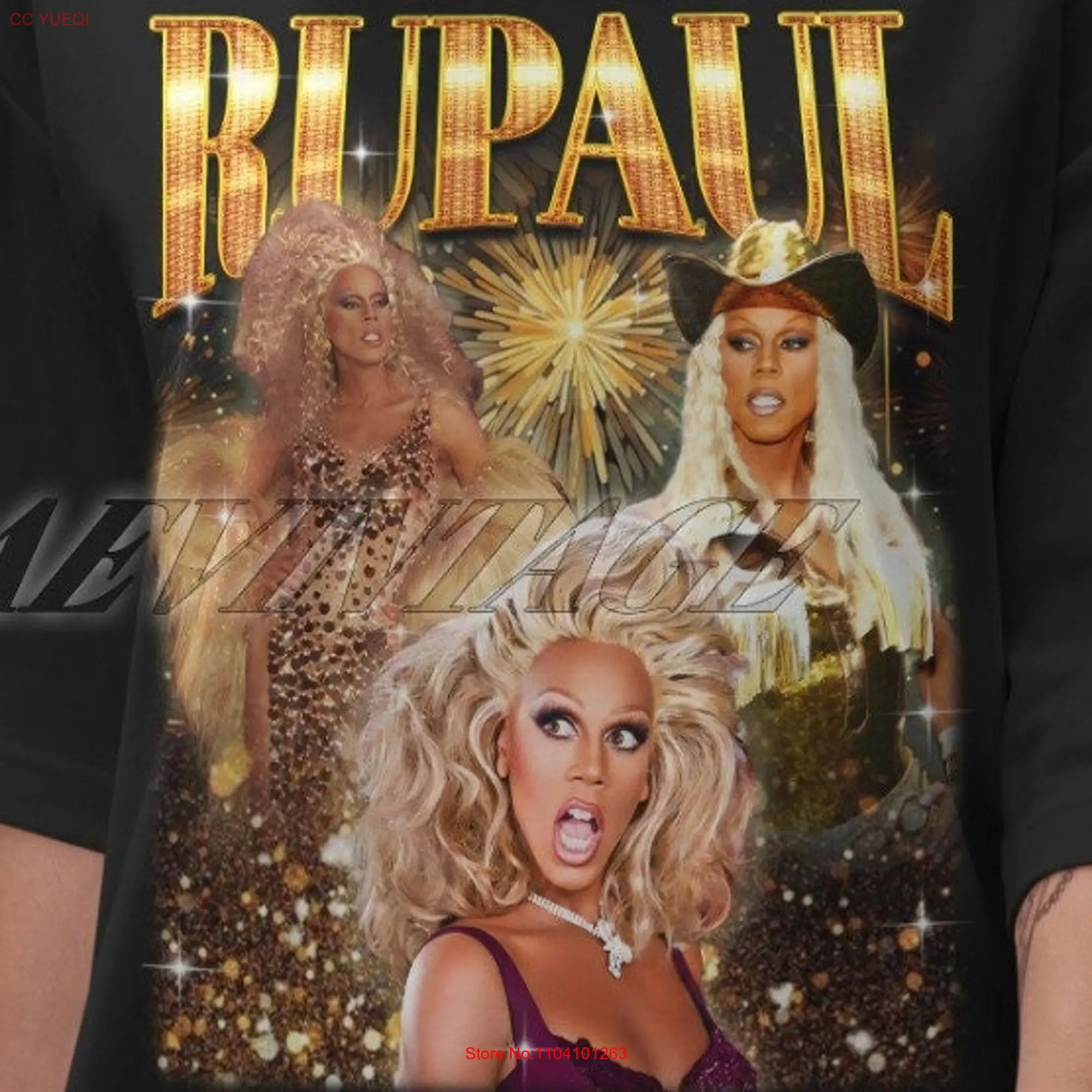 Limited RuPaul Vintage T Shirt For Women and Man Homage Fan Character  long or short sleeves