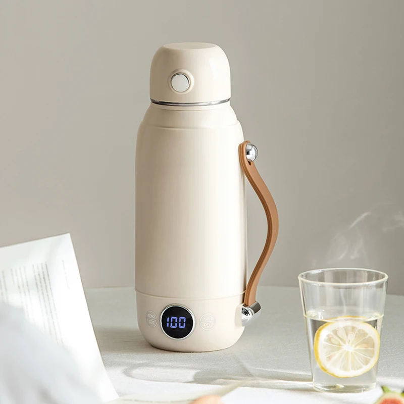 -For 800ml  Electric Kettle Travel Boil Water Cup Thermo Pot Smart Teapot Temperature Adjustment Kettle With LED Display*