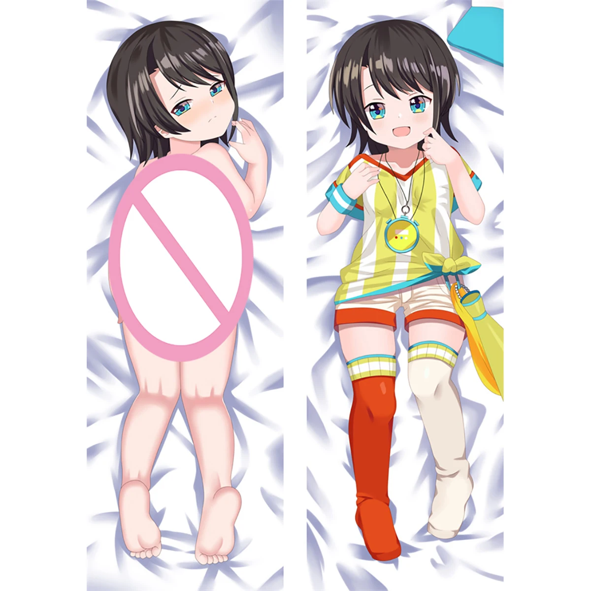 

60X180CM 2WAY Dakimakura Anime Ōzora Subaru Vtuber Double Sided Print Life-size Body Pillow Cover