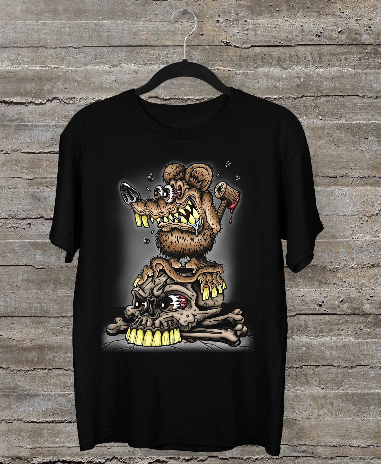 Novo popular ed roth rat fink presente para fã preto S-2345XL camiseta unissex tmb885