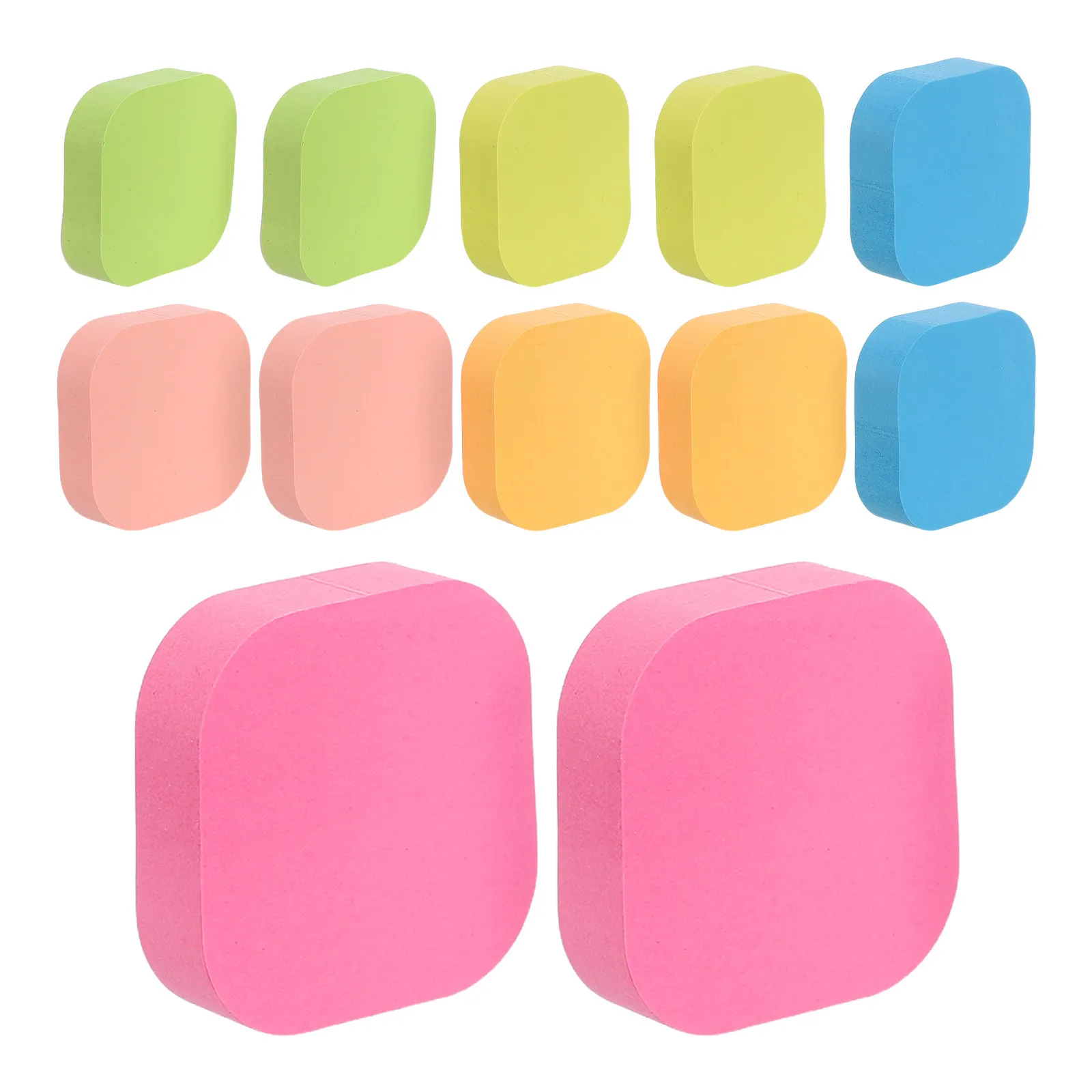 100Sheets Bright Colored Round Self Adhesive for Office Study Planner Book Annotation Tabs Adhesive Memo Pads