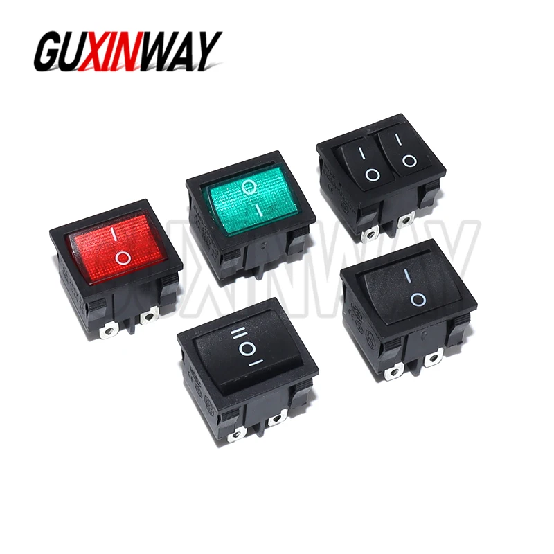 1pcs KCD5 4Pin 6pin 2 Position 3 Position 15A / 250VAC 21x24mm 21 * 24mm Rock Switches Kit on-off on-off-on