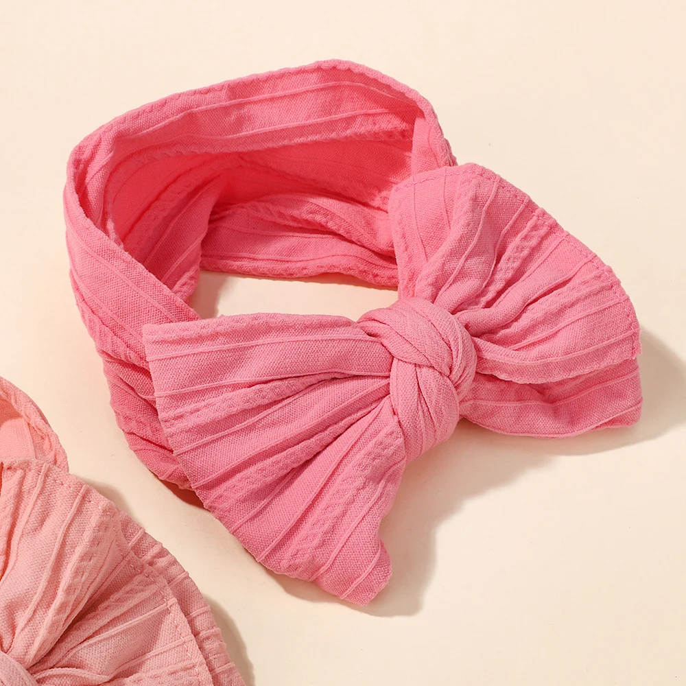 10 Stück, zufällige Farben, Nylon-Haarband für Babymädchen, elastisch, handgefertigte Schleife, modisches Kopftuch, Baby-Haarschmuck. – Detail 6