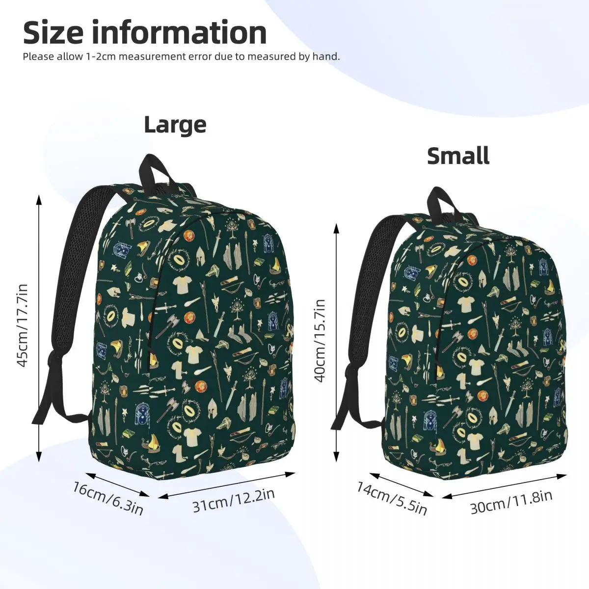 Mochila padrão de fantasia para homens e mulheres, mochila com design de dinossauro rex, para o ensino médio, viagem, para estudante