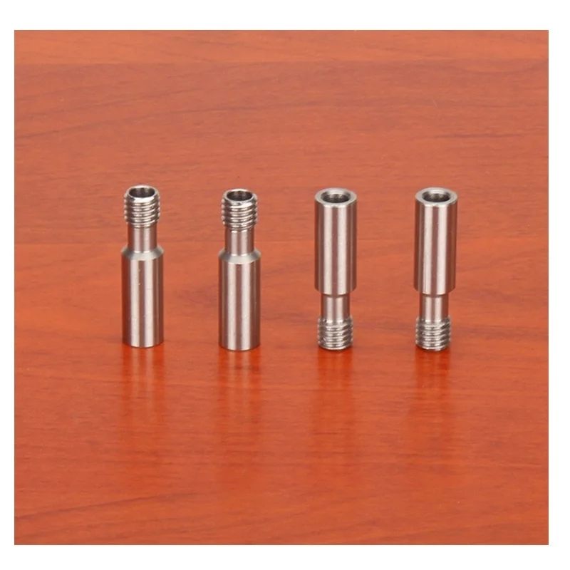5Pcs CR10 Bowden Direct Heat Break M6*27mm Stainless Steel Throat Hotend Throat for1.75mm 3.0mm Filament 3D Printer Parts