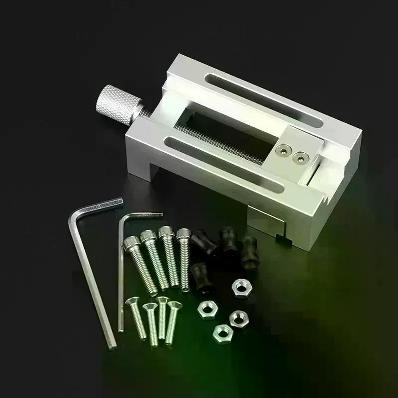 高精度ポータブルドリルプレスバイス、ソフトラバージョー付き、木工パンチロケーター、調整可能なガイドジグ