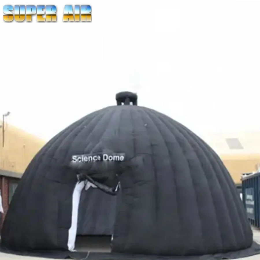 2023 Hot Sale Customizable Black Inflatable Planetarium Projection Tent for School or Science Museum