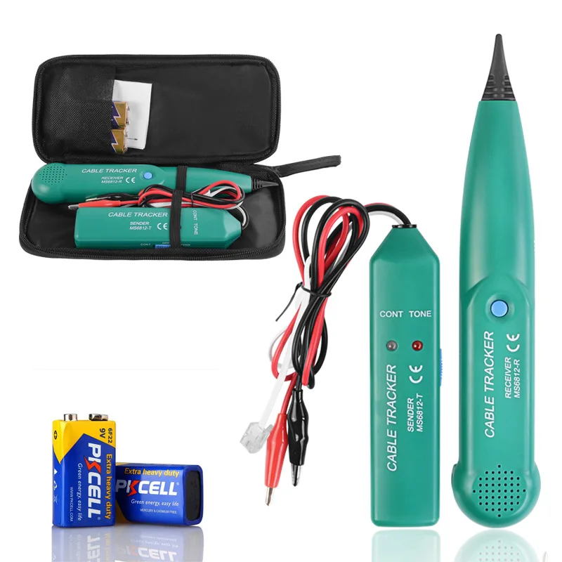 Cable Tracker Network Cable Tester Wire Tracer RJ45 RJ11 Line Finder Tone Generator Probe Tool for Telephone LAN Cable Test
