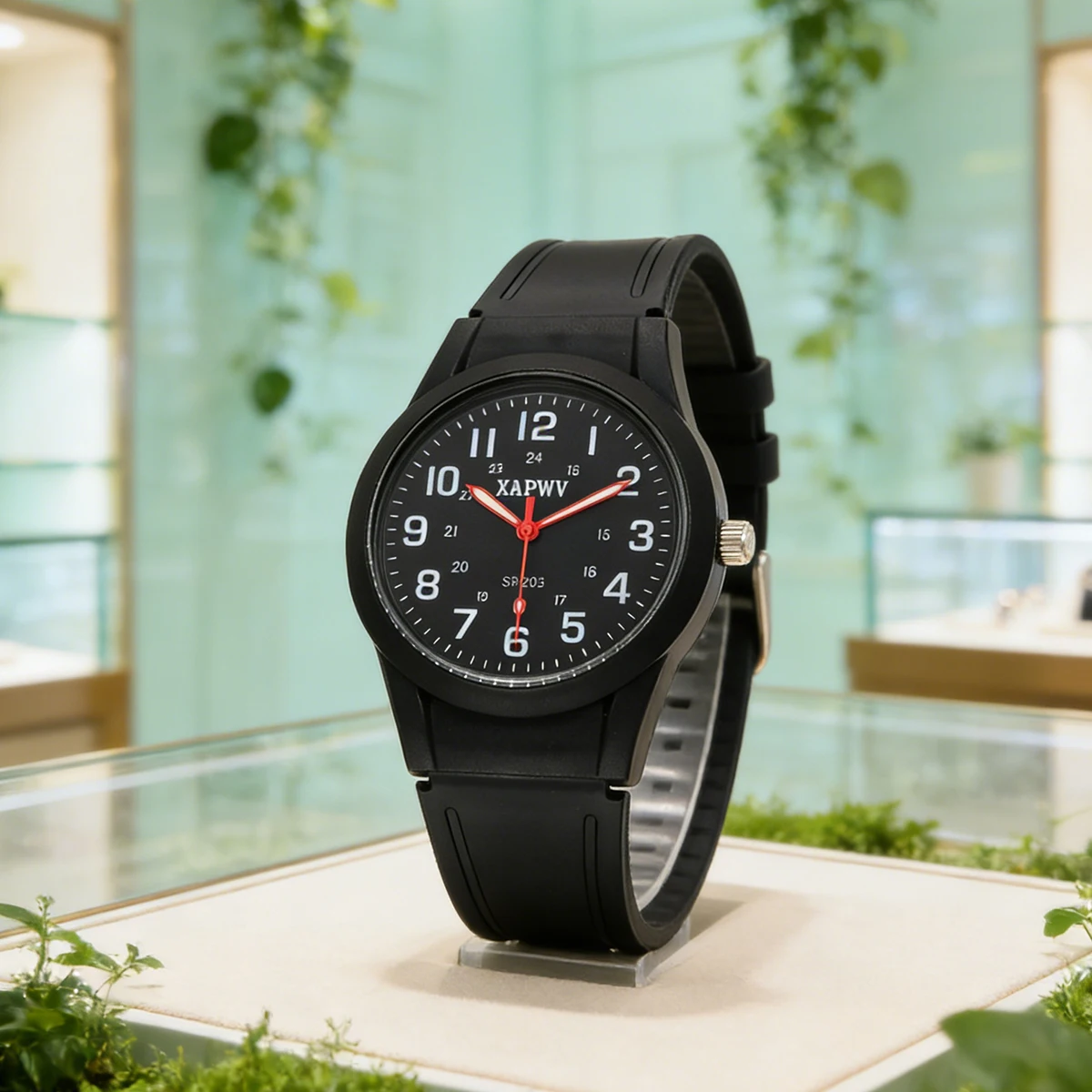 Casual and Fashionable Silicone Quartz Watch, Suitable for Women, Students, and Children, Simple and Elegant, Versatile Wristwatch view 6