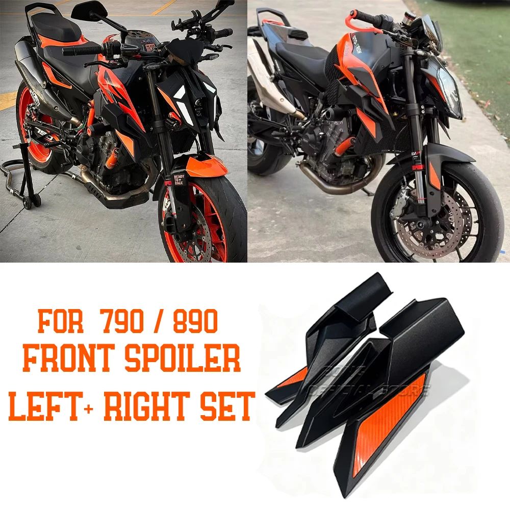 For DUKE 790 DUKE 890 / R Side Wing Side spoiler FRONTAL SPOILERS duke790 duke890 GP WING Front spoiler Lower spoiler flank