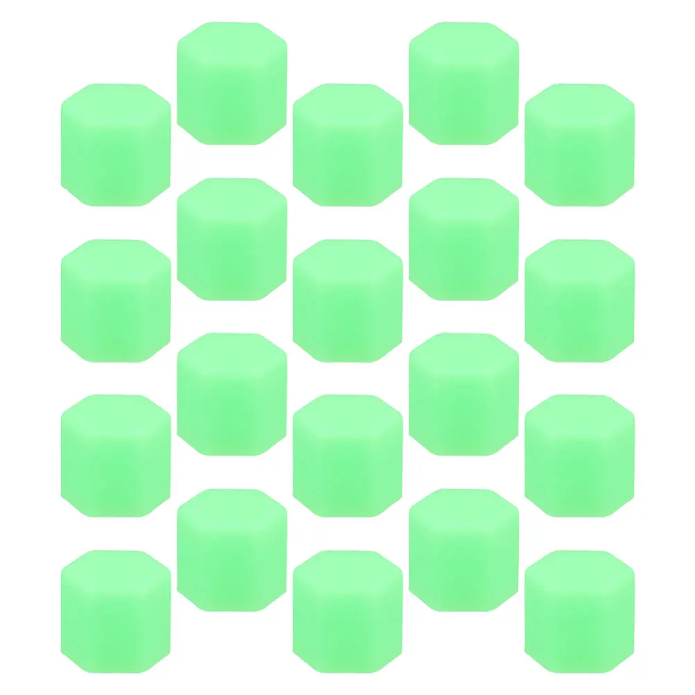 

20 Pcs Luminous Screw Cap Automobile Nut Cover Car Wheel Lug Covers Socket Hexagonal Bolt Light Green Hub