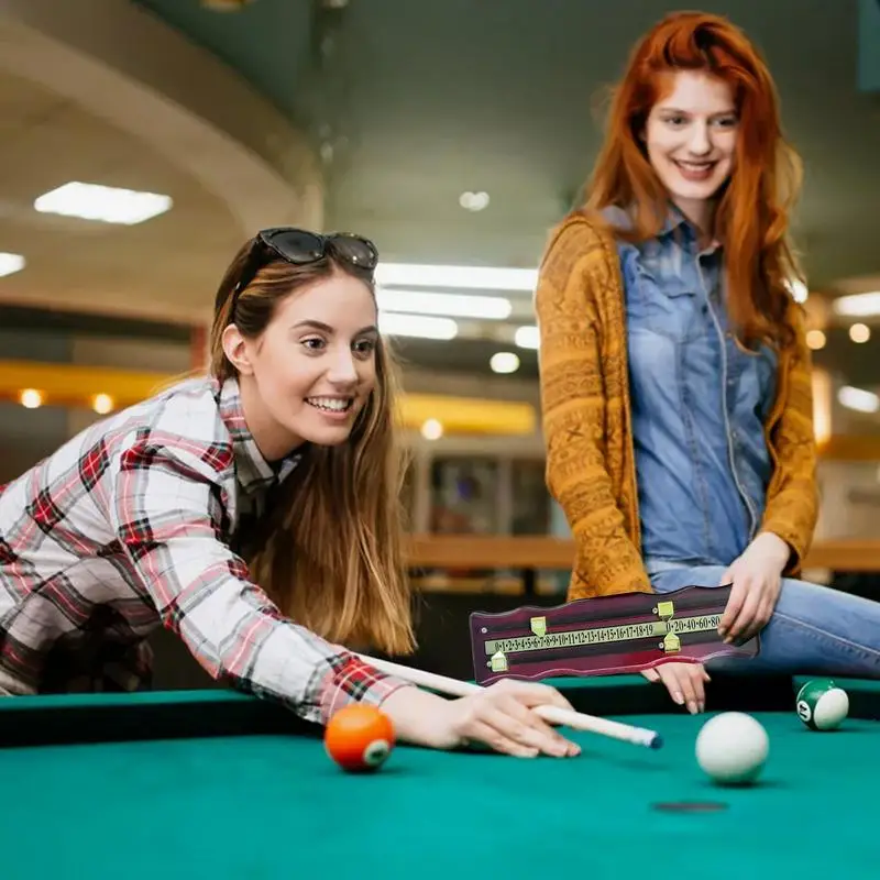 Tableau de pointage de billard en bois, tableau de pointage de sport monté, compteur, gardien de pointage en bois moderne, réutilisable