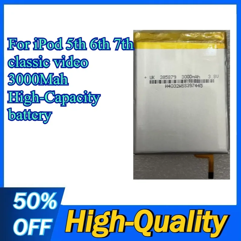 

High-Performance Replacement battery For iPod 5th 6th 7th classic video 3000Mah High-Capacity battery