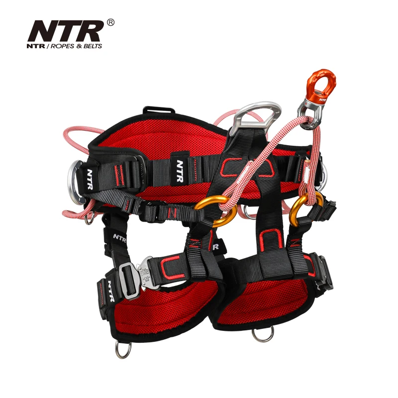 NTR/Netter Industrial Arborist Tree Work Climber Seat Belt Polyester and Nylon Material for Climbing Treetops