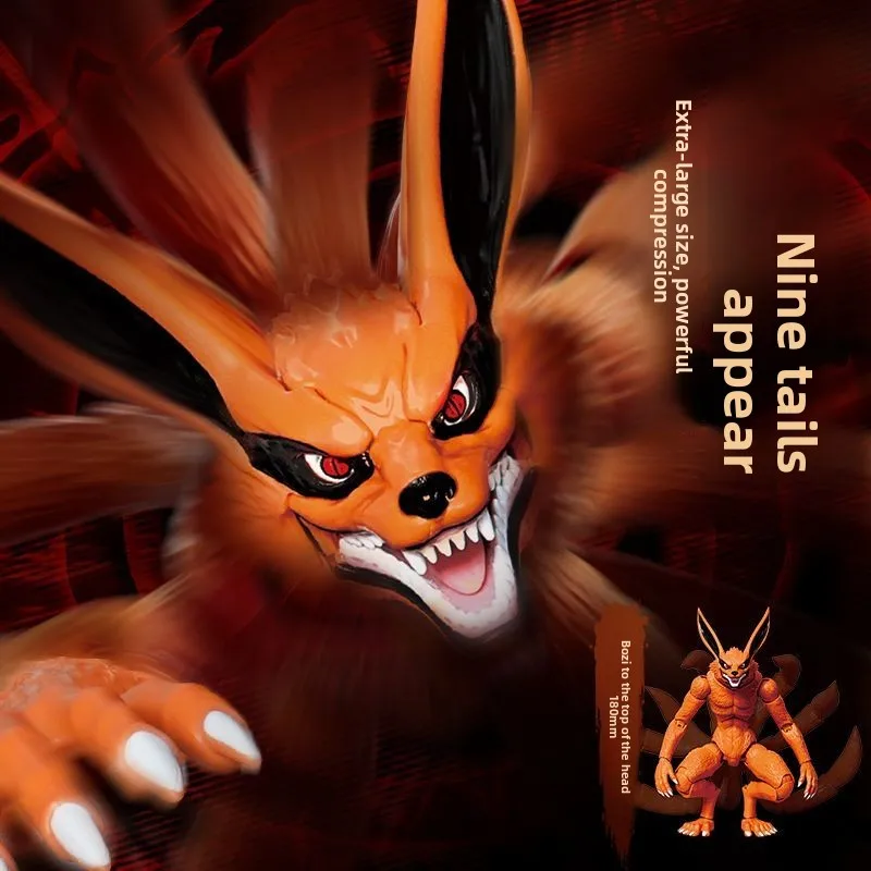 Blokees nouveau Anime Naruto figurines jouets Naruto Uzumaki neuf queues légende édition Naruto bête Kurama assemblage modèle cadeau