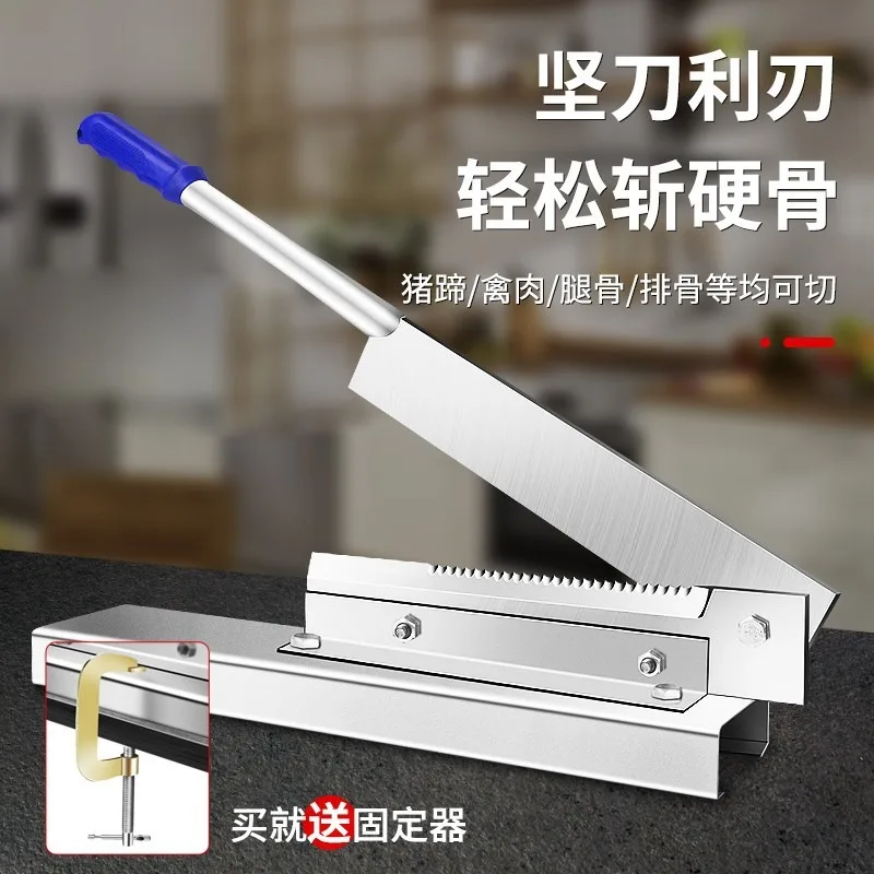Household & Commercial Bone Cleaver Slicer Manual Cutting Cutter For Ribs Pig Trotters And Meat