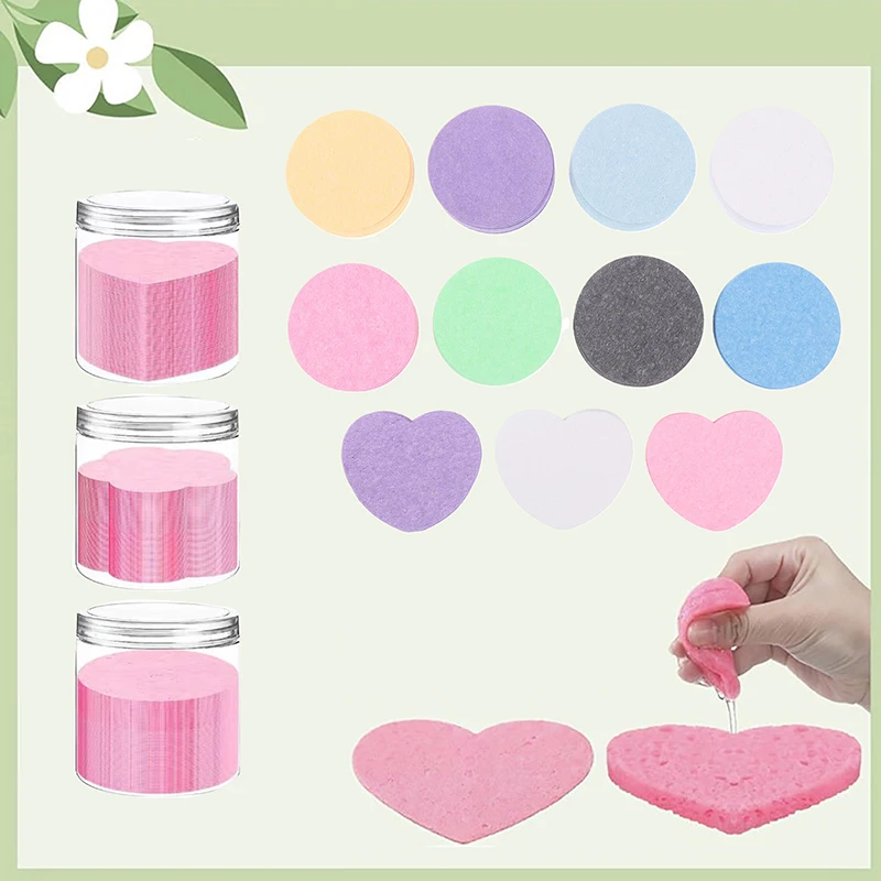 [20 unids/caja esponjas faciales comprimidas esponja cosmética para hidroterapia almohadillas faciales de Spa para limpieza diaria eliminación de maquillaje exfoliación